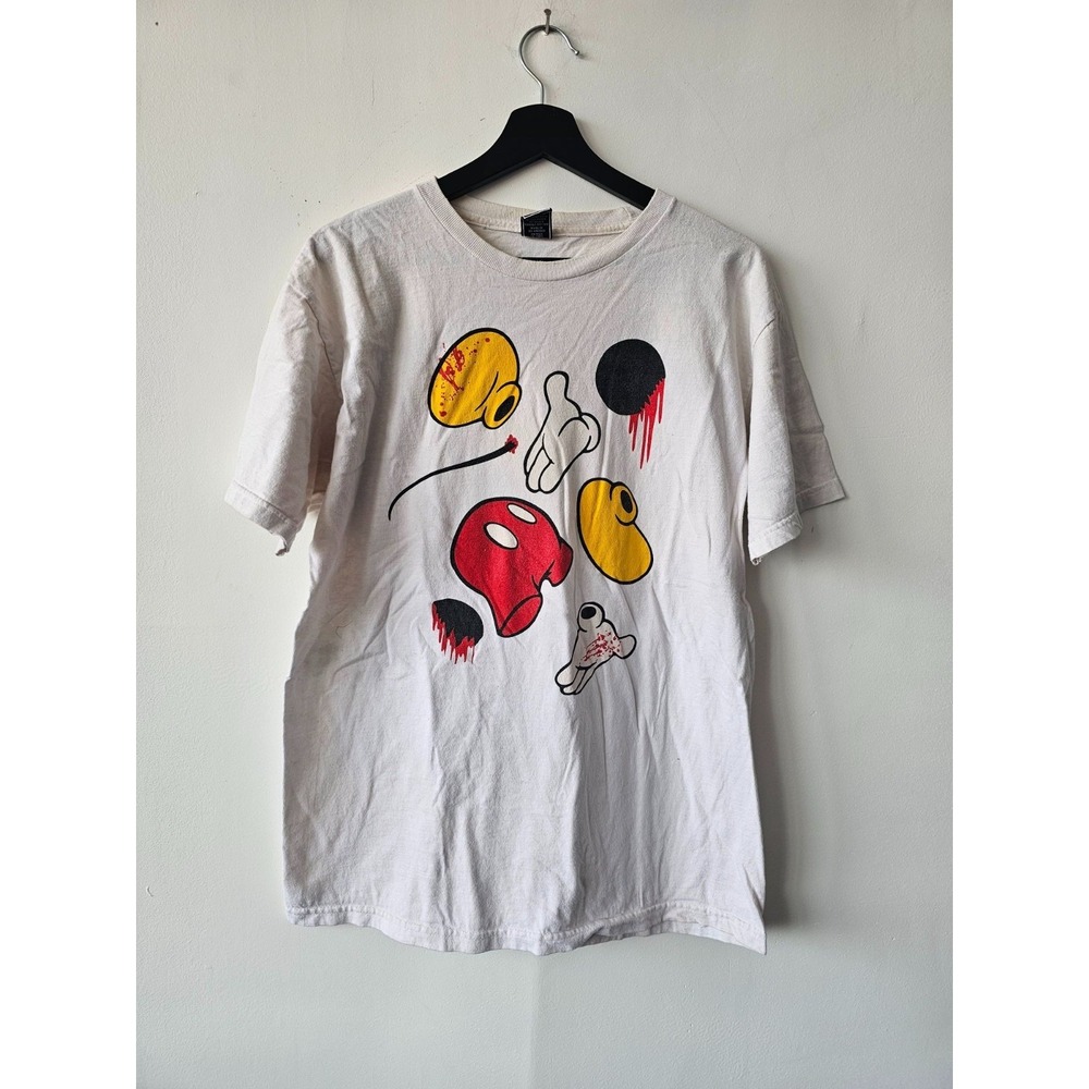 Freshjive 2009 Animal Study‎ Graphic White T-Shirt M Cotton Disney Mickey Mouse